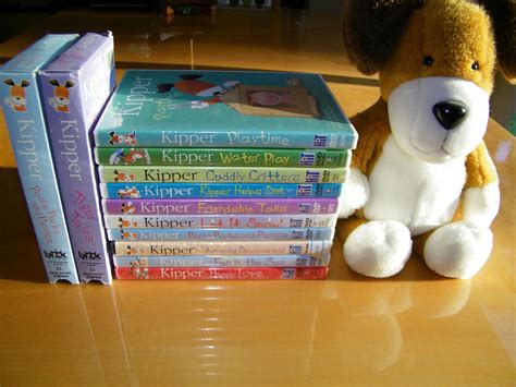 Rare HTF Kipper the dog plush stuffed toy and lot of ten DVDs and two ...