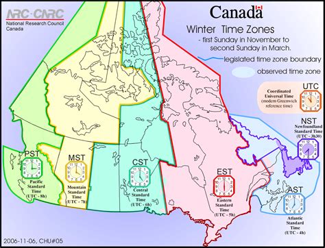 Map of Canadian time zones : r/MapPorn