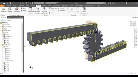 |Tutorial for beginner|Rack and Pinion Gear Mate|Animation|Inventor ...