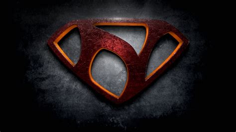 Download Cool N Red Superman Logo Wallpaper | Wallpapers.com