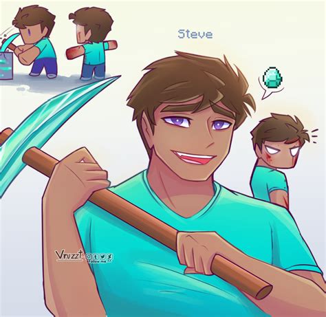 Vruzzt Artzz — Steve and Herobrine Well, it's the first time I...