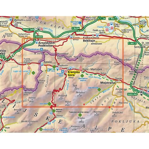 Köp Kranjska Gora Hiking Map med snabb leverans - Kartbutiken.se