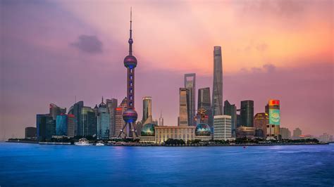 3840x2160 Resolution China Shanghai City Skyscraper 4K Wallpaper ...