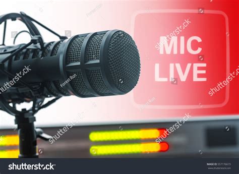 Microphone Radio Studio Stock Photo (Edit Now) 557176615