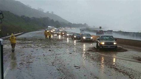 Northbound 101 Freeway Closed Near Ventura as Mud Floods Roadway: CHP ...