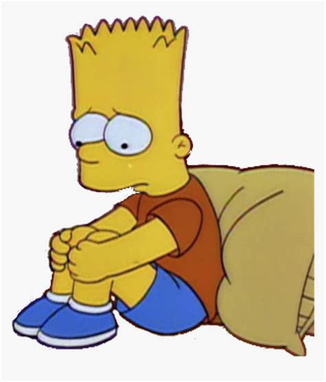 Sad, Simpsons, And Bart Image - Sad Bart Simpson Png, Transparent Png ...