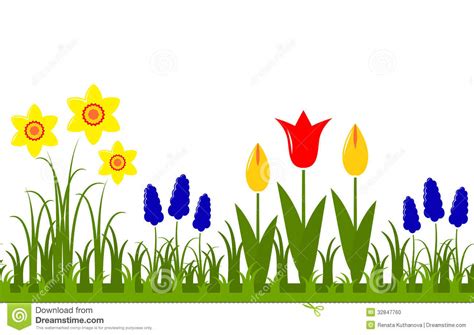 Flowers in spring clipart - Clipground