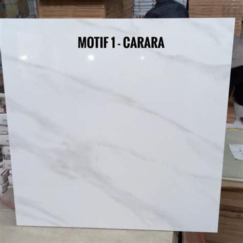 Jual GRANIT LANTAI 60x60 PUTIH MOTIF MARMER CARARA MARBLE HARGA PERDUS ...