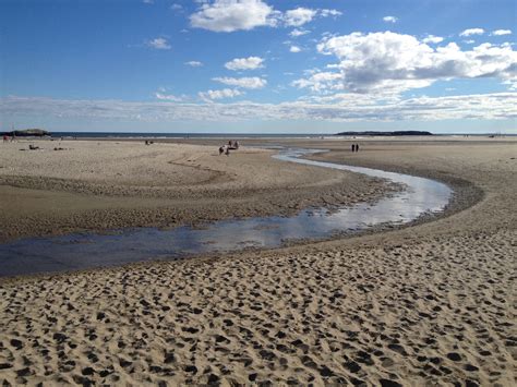 Moose in Maine: Popham Beach: Blue Sky and Water