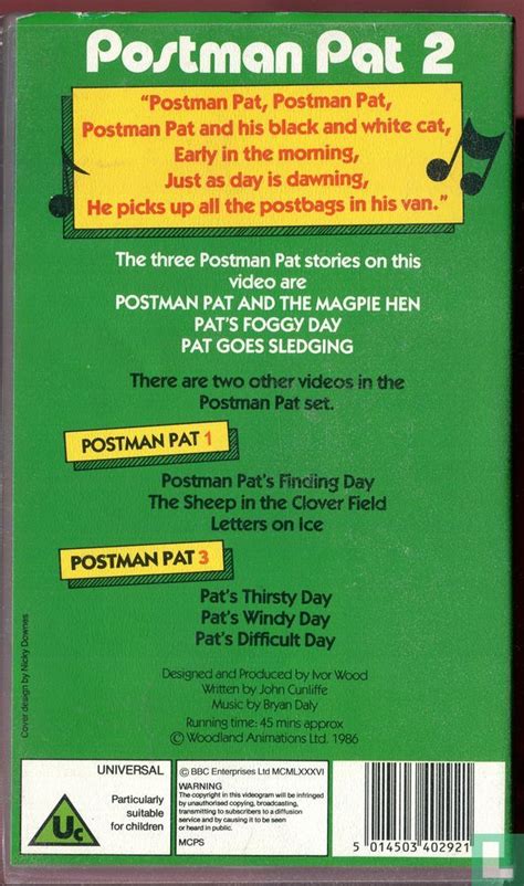 Postman Pat 2 VHS (1990) - VHS video tape - LastDodo