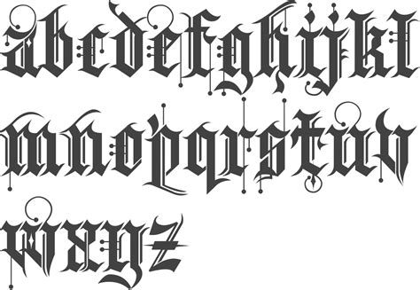 MyFonts: Blackletter typefaces | Calligraphy tattoo fonts, Tattoo ...