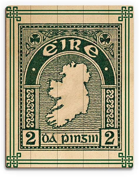 Rare Ireland Postage Stamp - Distressed Eire 1935 Irish 2D Coil Stamp ...