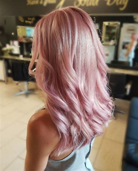 SOFT ROSE GOLD HAIR COLOUR | Rose hair color, Hair color rose gold ...