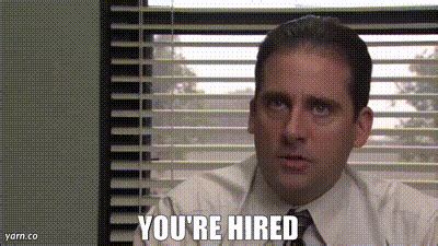 YARN | You're hired | The Office (US) (2005) - S01E04 | Video clips by ...