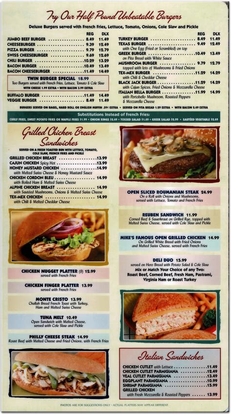 Mike's Olympic Grill Restaurant in Staten Island / Official Menus & Photos