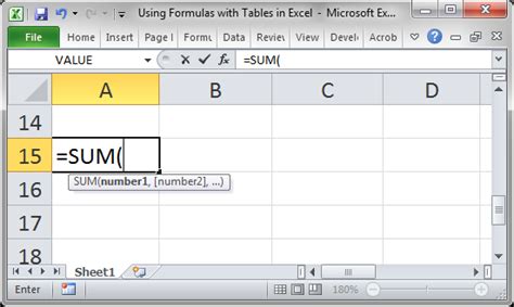 Using Formulas with Tables in Excel - TeachExcel.com