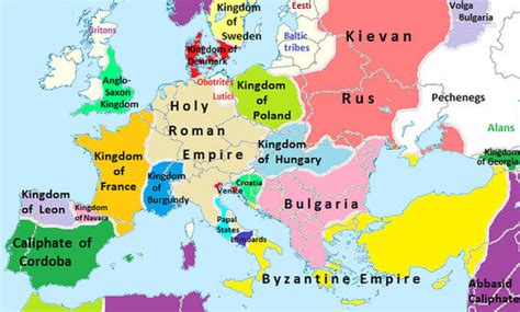 Medieval Europe Map Activity – Interactive Map