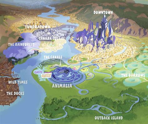 Image - Zootopia concept map.jpg | Disney Wiki | FANDOM powered by Wikia