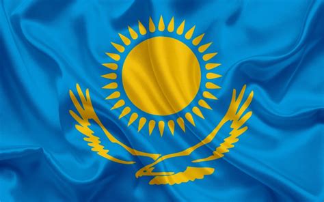 Download Kazakh flag 4K 3D Wallpaper - GetWalls.io