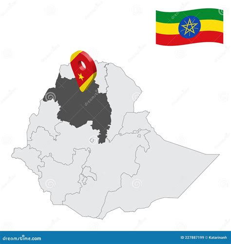 Amhara Region Map Vector | CartoonDealer.com #136483895