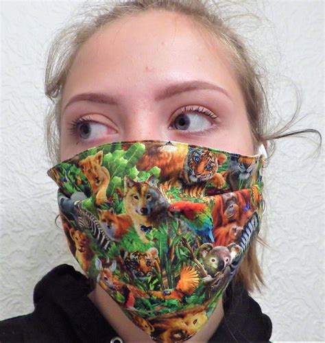 Pin on FACE MASK, JUNGLE ANIMALS