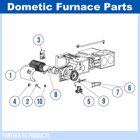 Dometic™ (Hydroflame) 8535-IV RV Propane Heater / Furnace - 35K Parts ...