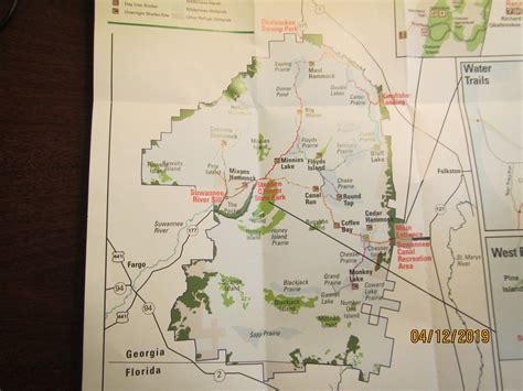 Okefenokee Swamp On Georgia Map | US States Map