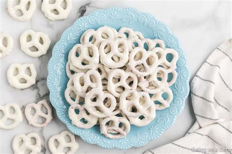 White chocolate pretzels - White Chocolate covered pretzels