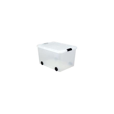 Iris Clear Storage Box with Wheels