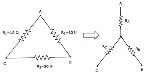 Network Theory - Delta to Star Conversion