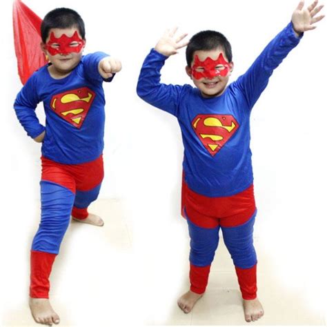 SUPERHERO SUPERMAN KIDS FANCY DRESS SUIT OUTFIT COSTUME LARGE SIZE 6-7 ...