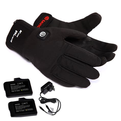 Moderate Thickness Battery Heated Gloves | Fingertip Touch Screen | Sa ...