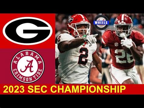 #8 Alabama vs #1 Georgia | INCREDIBLE SEC CHAMPIONSHIP GAME | 2023 ...