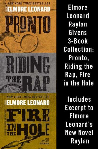 Elmore Leonard Raylan Givens 3-Book Collection: Pronto, Riding the Rap ...