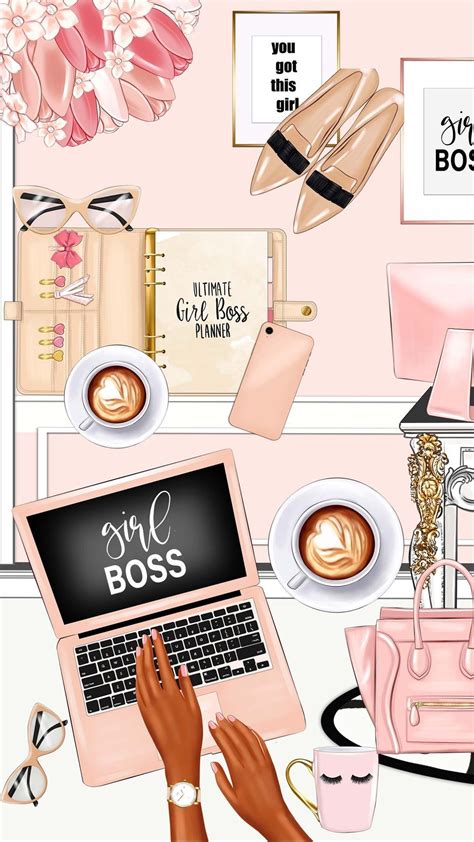 Girl boss | Girl boss wallpaper, Boss wallpaper, Chanel art