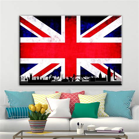 Canvas Art Canvas Wall Art British Flag Prints British Flag | Etsy