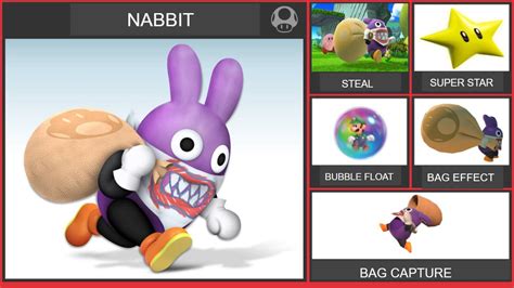 Nabbit Smash Bros Moveset by WilliamHeroofHyrule on DeviantArt