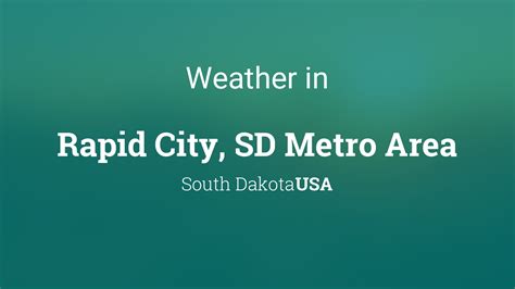 Weather for Rapid City, SD Metro Area, South Dakota, USA