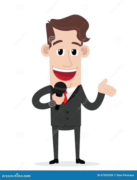 Businessman Giving Thumbs Up In Round Frame Cartoon Vector ...