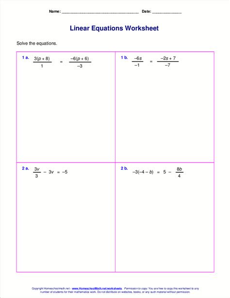 Basic Equations Worksheet - Preschool Printable Sheet