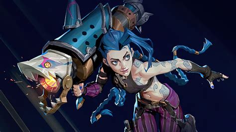 2560x1440px, 2K free download | Arcane Blue Hair Jinx Arcane, HD ...