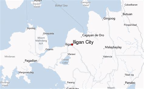 Iligan City Map In Philippines