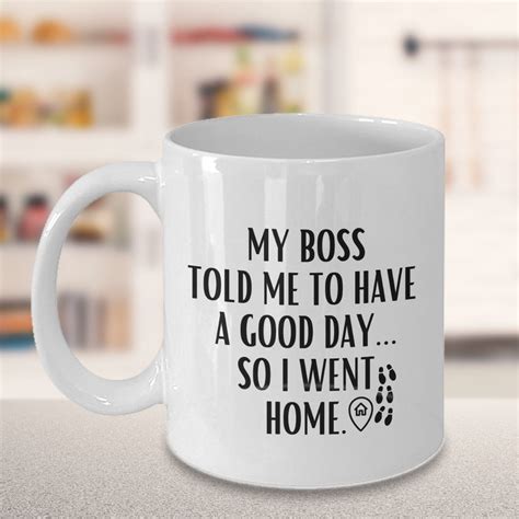 Funny Mugs for Work so I Went Home Sarcastic Office Mugs | Etsy