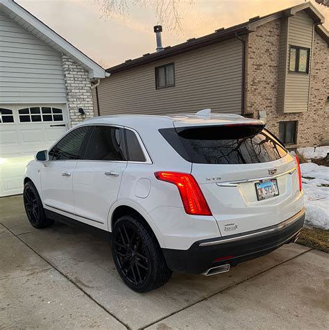 22 inch Lexani Vertigo Full Black on a 2017 Cadillac XT5 | Element Wheels