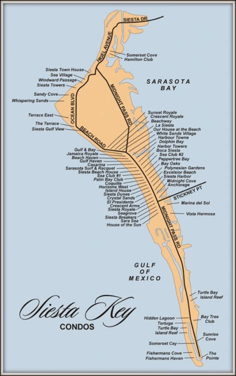 Siesta Beach Sarasota Florida Map | Printable Maps