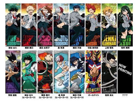 My Hero Academia Character Poster Collection (Set of 8 pieces)