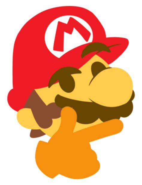 Thinking Mario | Thinking Face Emoji 🤔 | Know Your Meme