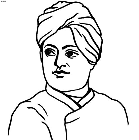 Swami Vivekananda Picture Drawing ~ Swami Vivekananda Draw Drawing Step ...