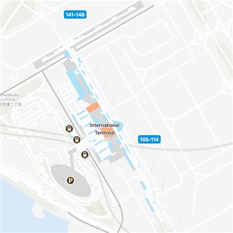 Tokyo Haneda Airport HND Terminal 2 Map