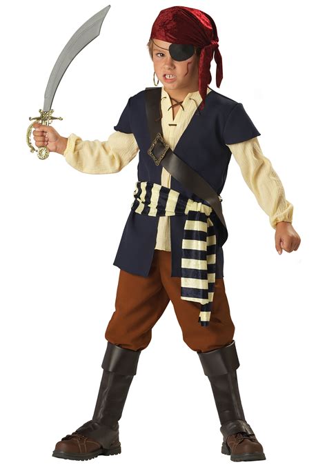 Child Rogue Pirate Costume - Child Swashbuckling Pirate Costume